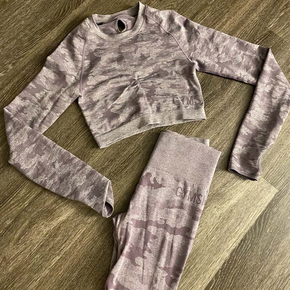 Gymshark Set Purple Camo